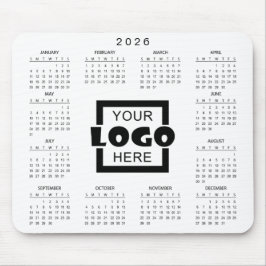 Add Your Own Business Logo 2026 Calendar Mousepad