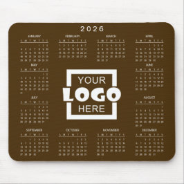 Add Your Own Business Logo 2026 Calendar Mousepad