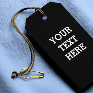 Add Your Own Custom Text Here Black and White Geschenkanhänger