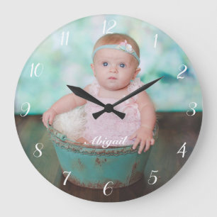 Add Your Own Photo Custom Round Clock Große Wanduhr