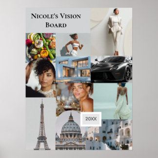 Add Your Own Photo Vision Board Custom Poster