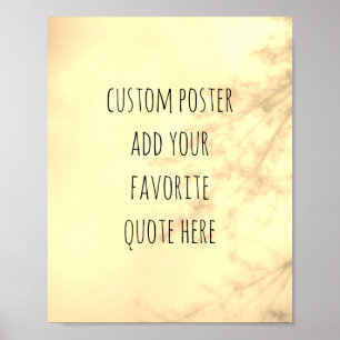 add your own quote poster nature art