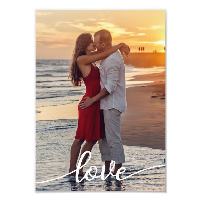 Add Your Own Romantic Love Photo Enlargement Fotodruck (Vorne)