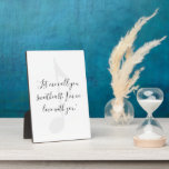 Add Your Own Song Lyric Fotoplatte<br><div class="desc">Create your own personalized song lyric plaque print. Simple and easy to personalize with a quote from your favorite music.</div>
