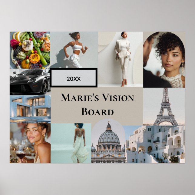 Add Your Photo Vision Board Custom Poster (Vorne)
