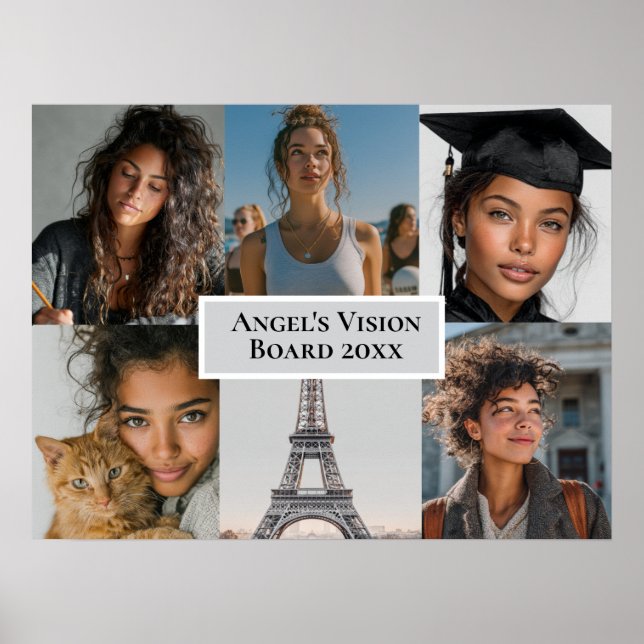 Add Your Photos Vision Board Custom Poster (Vorne)