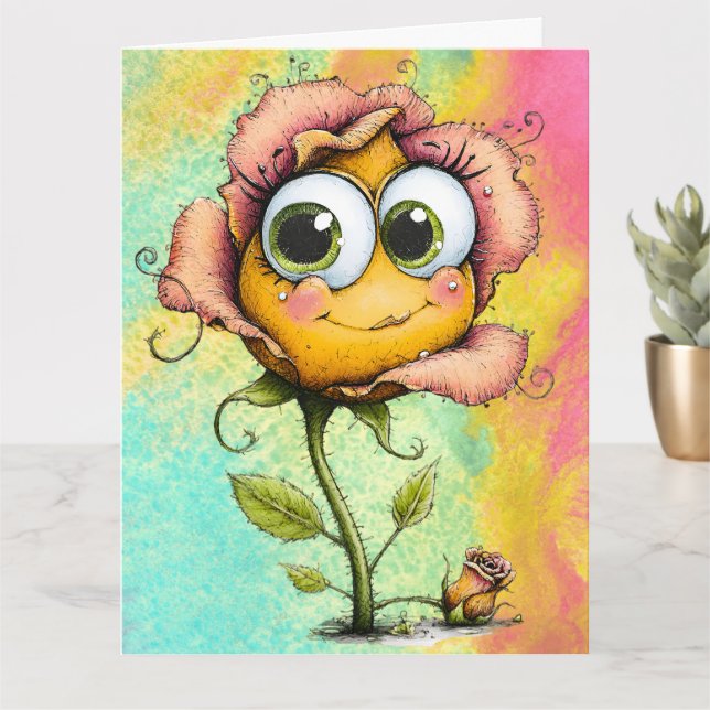 *Add your special message * Karte (Kleine Pflanze)