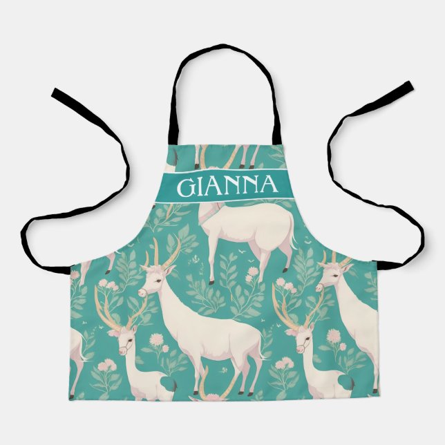 Addax Pastel Personalisiertes Muster Schürze (Vorderseite)