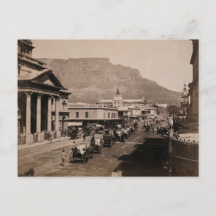 Adderley Street Kapstadt Vintage Feiertagspostkarte