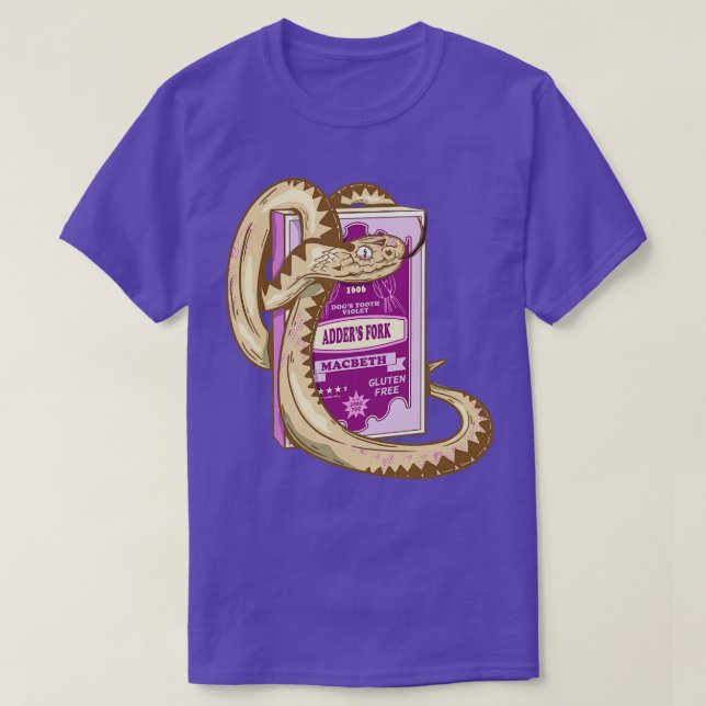 Adders Fork Macbeth Shakespeare T-Shirt (Design vorne)