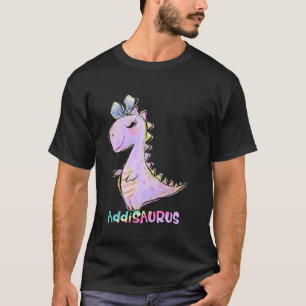 Addi Name Shirt Mädchen Dinosaurier Geburtstag Add
