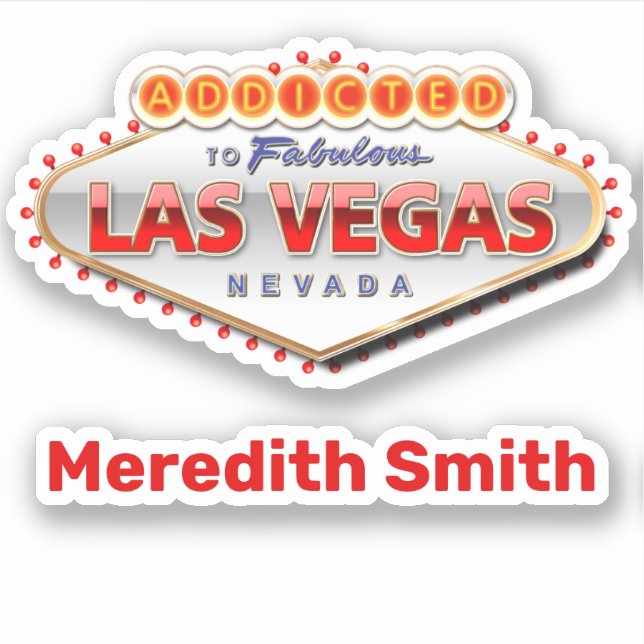 Addicent to Fabulous Las Vegas, NV Aufkleber (Vorderseite)