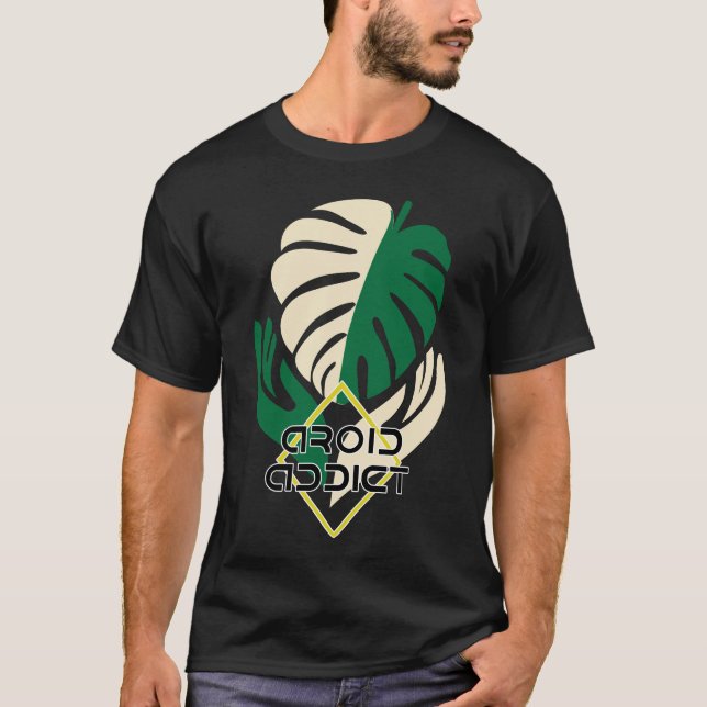 Addict Tshirt Monstera Pflanze (Vorderseite)