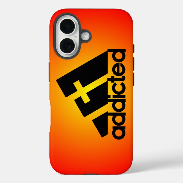 Addicted Black Case-Mate iPhone Hülle (Rückseite)