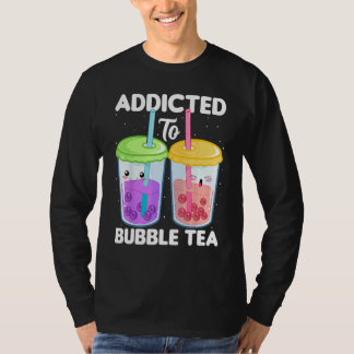 Addicted to Bubble Tea  Boba Costumes Bubble Tea T-Shirt