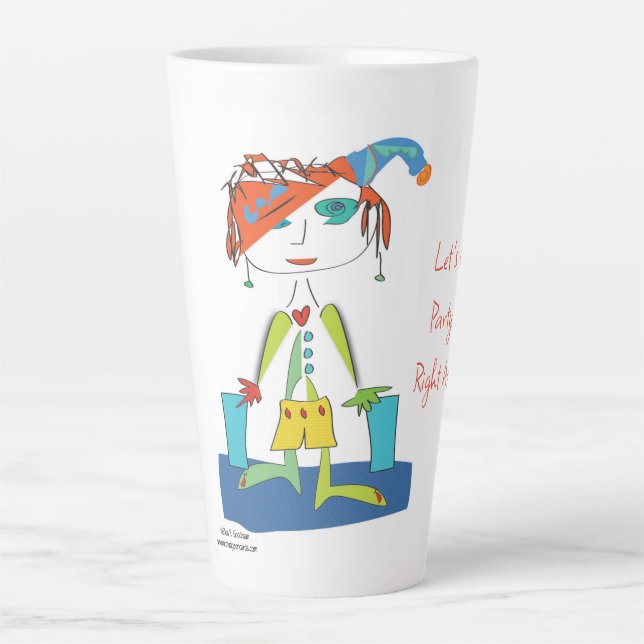 'Addie' - Yoga Latte Tasse (Vorderseite)