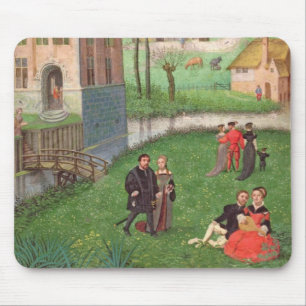 Addieren Sie April 18855: umwerbende Paare, von Mousepad