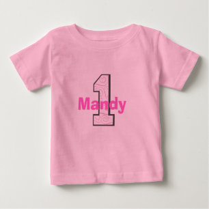 Addieren Sie der Namen-1. Baby T-shirt