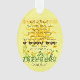 Addieren Sie einen Namen, den Sie mein Ornament