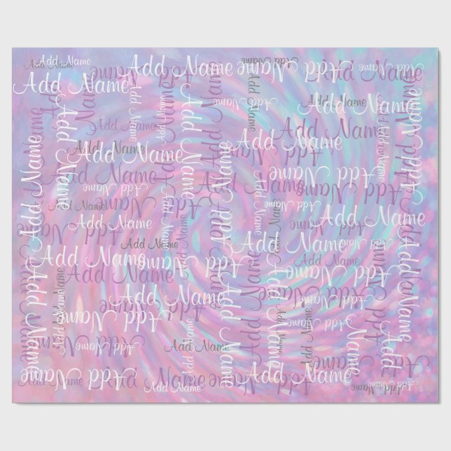 Addieren Sie einen Namen Geschenkpapier (Flach)