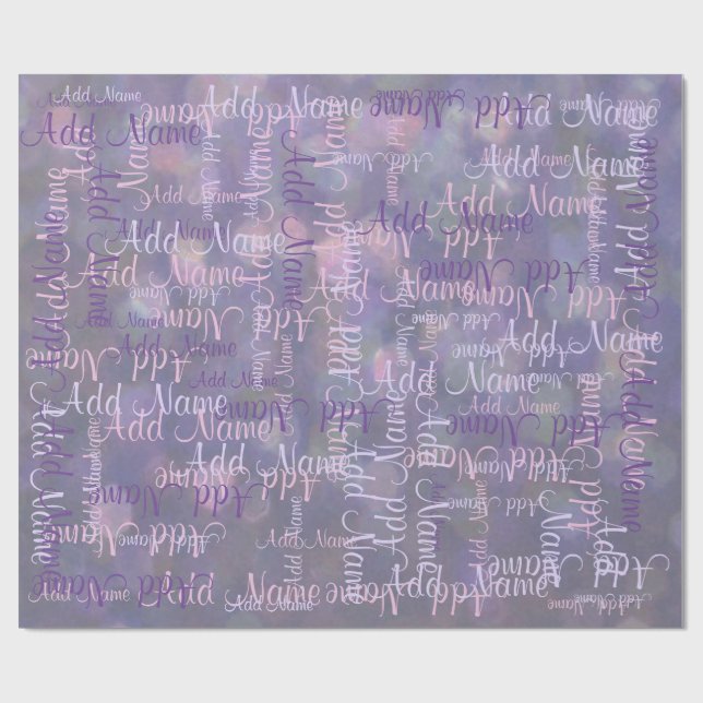 Addieren Sie einen Namen Geschenkpapier (Flach)