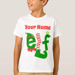 Addieren Sie Ihr Elf-Namen-Weihnachten - fertigen T-Shirt