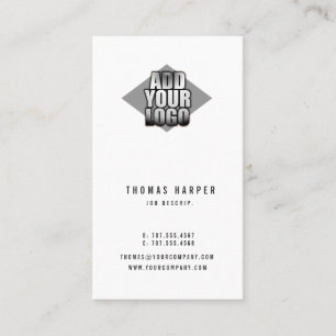 Addieren Sie Ihr Logo jede Farbgenerische Visitenkarte