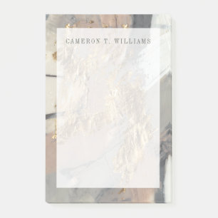 Addieren Sie Ihr Namens  addieren Ihr goldenes Post-it Klebezettel