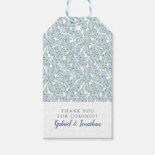 Addieren Sie Ihr Namens  dekoratives gestreiftes Geschenkanhänger