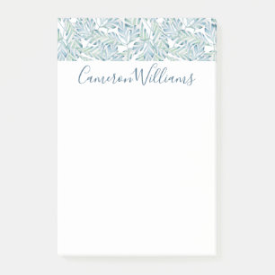 Addieren Sie Ihr Namens  dekoratives gestreiftes Post-it Klebezettel