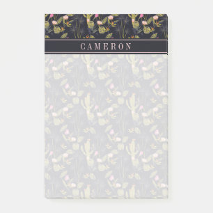 Addieren Sie Ihr Namens  dunkles Post-it Klebezettel