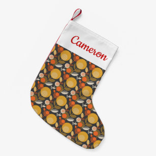 Addieren Sie Ihr Namens klassisches Retro Kleiner Weihnachtsstrumpf
