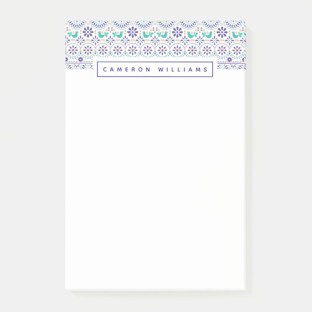 Addieren Sie Ihr Namens| mexikanisches Post-it Klebezettel (Vorderseite)
