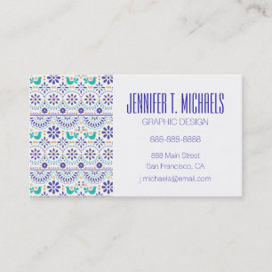 Addieren Sie Ihr Namens mexikanisches Visitenkarte