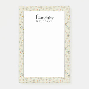 Addieren Sie Ihr Namens  Mitte- des Post-it Klebezettel