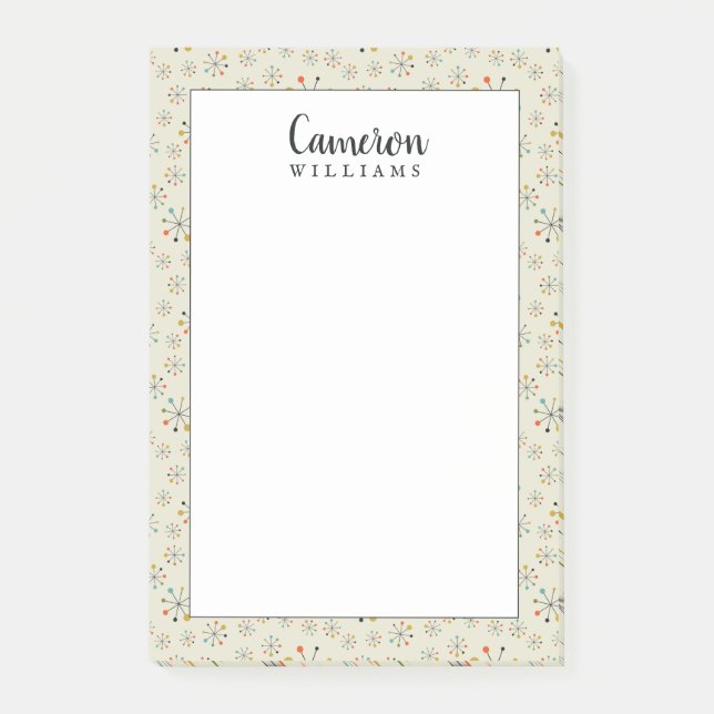 Addieren Sie Ihr Namens| Mitte- des Post-it Klebezettel (Vorderseite)