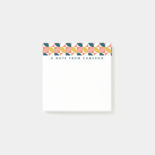 Addieren Sie Ihr Namens Mitte- des Post-it Klebezettel