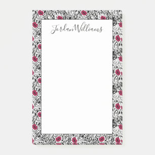 Addieren Sie Ihr Namens  modernes Muster der Post-it Klebezettel