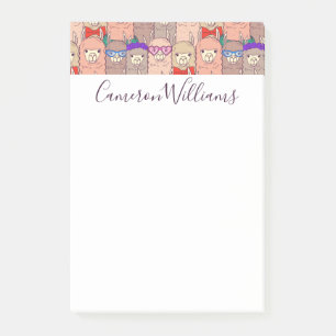 Addieren Sie Ihr Namens  modisches gekleidetes Post-it Klebezettel