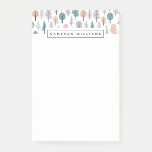 Addieren Sie Ihr Namens  niedliches Post-it Klebezettel