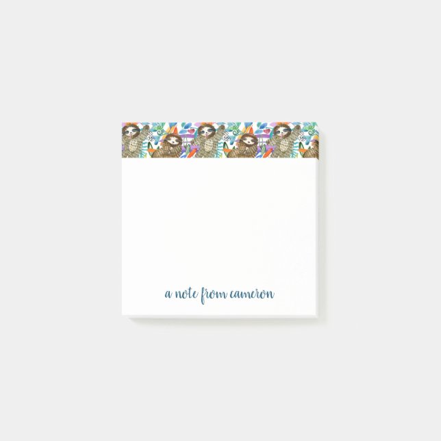 Addieren Sie Ihr Namens| Post-it Klebezettel (Vorderseite)