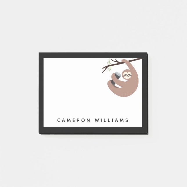 Addieren Sie Ihr Namens| sich beeilen nicht Post-it Klebezettel (Vorderseite)