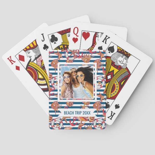 Addieren Sie Ihr Namens| Starfish-und Spielkarten (Rückseite)