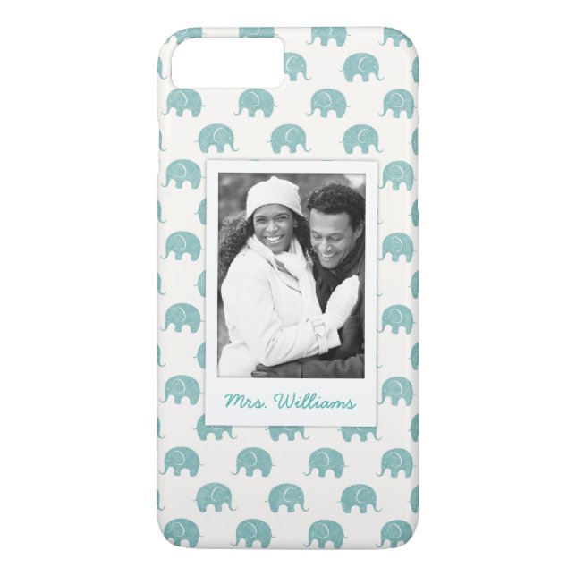 Addieren Sie Ihr niedliches aquamarines Case-Mate iPhone Hülle (Rückseite)