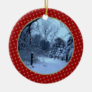 Addieren Sie Ihre Bild-Verzierung Keramik Ornament