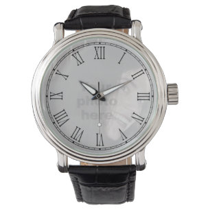 Addieren Sie Ihre eigene Gesichtsuhr der römische Armbanduhr
