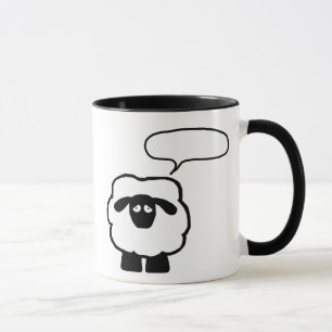 Addieren Sie Ihre eigene Phrasen-Schaf-Tasse Tasse