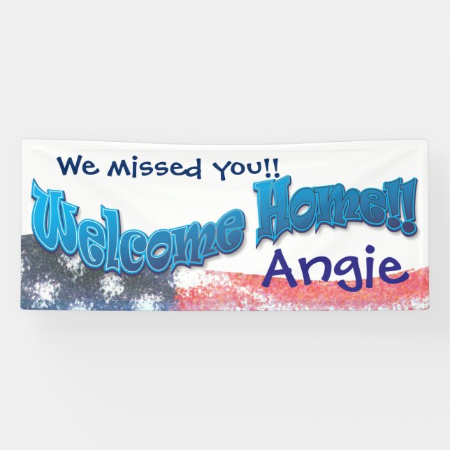 Addieren Sie Ihre eigene willkommene Banner (Horizontal)