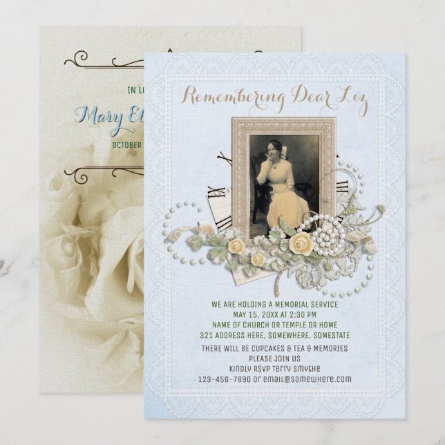 Addieren Sie Ihre eigenen Einladung (Vorne/Hinten)