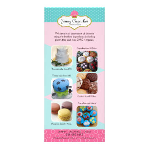 Addieren Sie Ihre Foto-Gewohnheits-Bäckerei Werbekarte